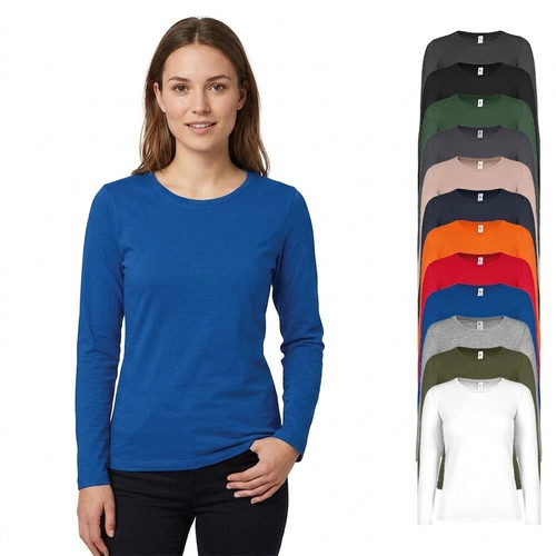 Damen shirt langarm rundhals - langarm,