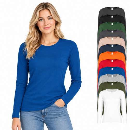 Damen shirt langarm rundhals - langarm,