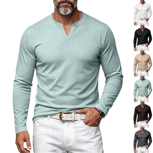 Herren hemd knopfleiste henley - hemd,