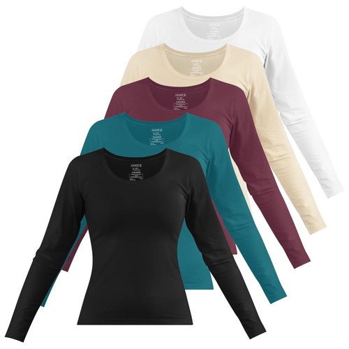 Damen langarmshirt basic - damen,