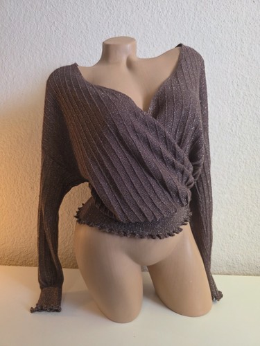 Longsleeve mango braun - mango, braun/glitzer