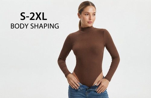 Body damen viskose rollkragen - body,