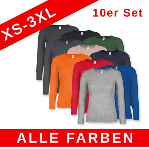10er pack women - b&c, langarm