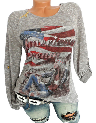 Damen langarm shirt longsleeve - langarm,
