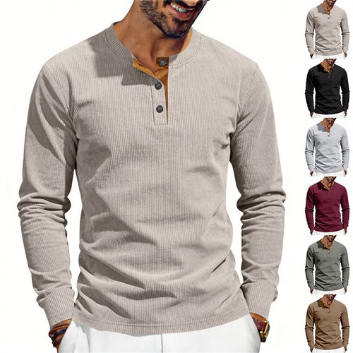 Herren langarm hemd cord - langarm,